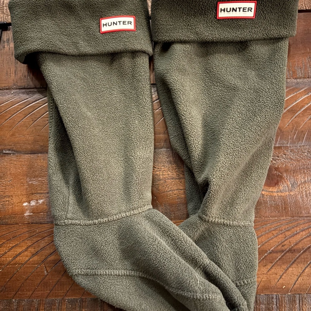 Hunter Green Casual Socks Cozy Fleece